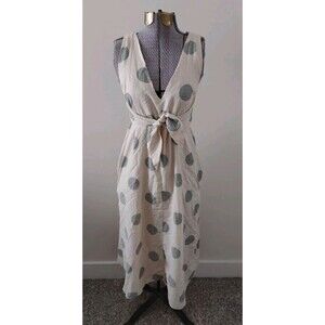 Tavik Womens Midi Dress Sundress XS Sleeveless Gingham Multicolor Open Back